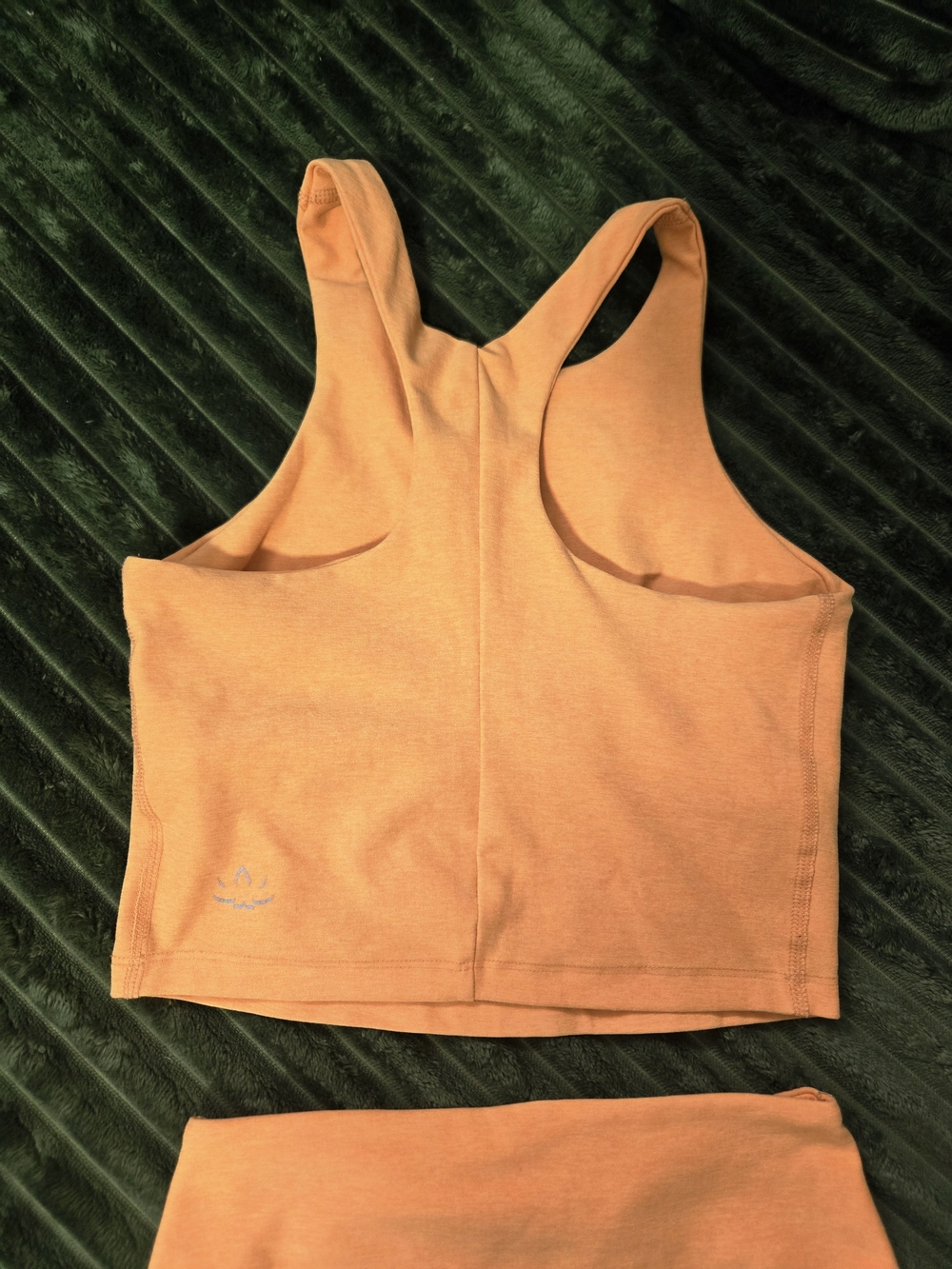 Sunset Yellow Athletic Crop Top & High-Waist Bike Shorts Set - Picture 3 of 7